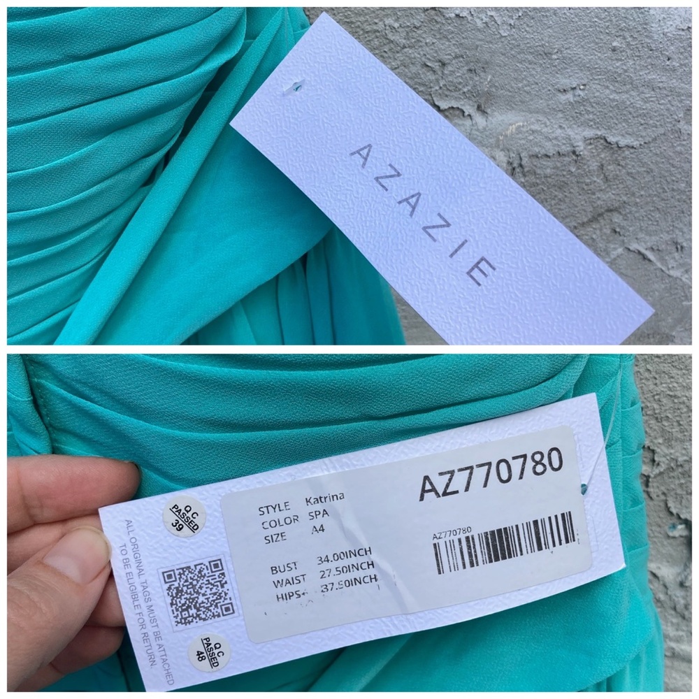 NWT Formal Sky Blue, One Shoulder Dress | Prom, Homecoming, Bridesmaid, Katrina - Picture 10 of 11